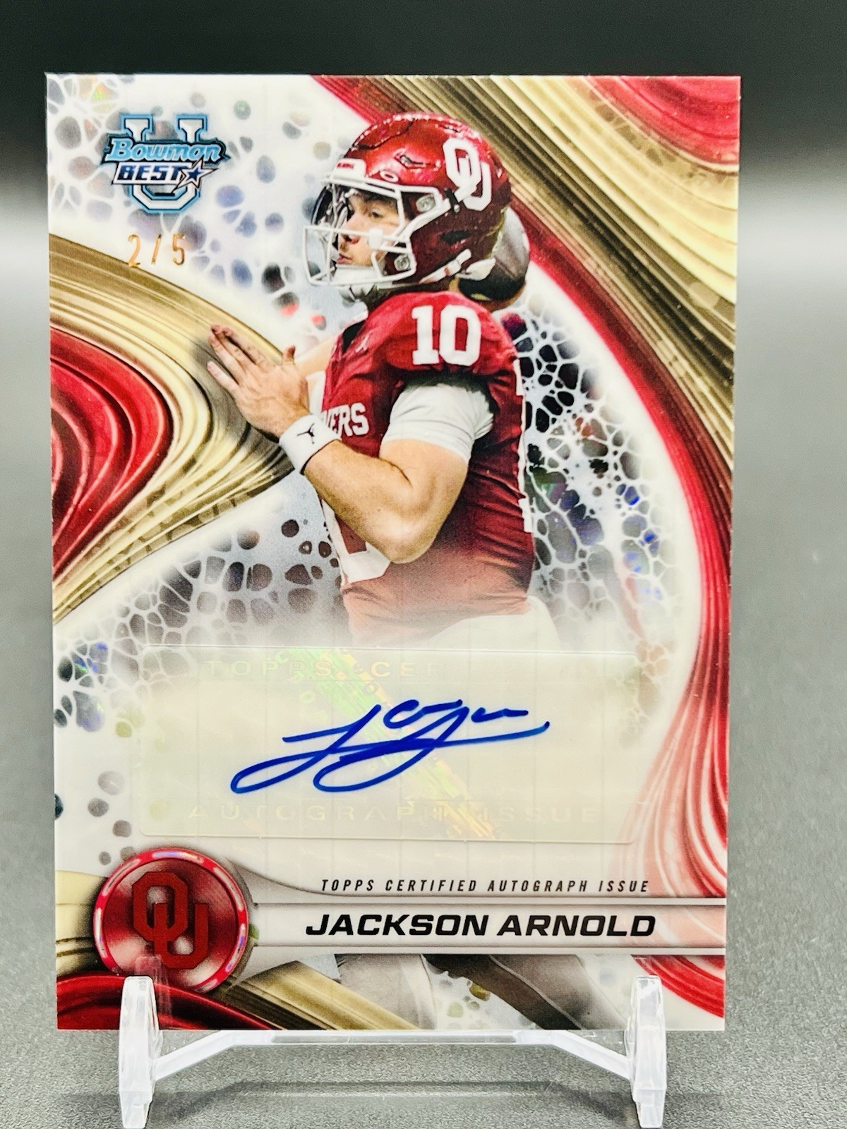 2024 Bowman U Best - WHITE AUTO #BOA-JA Jackson Arnold /5 SSP