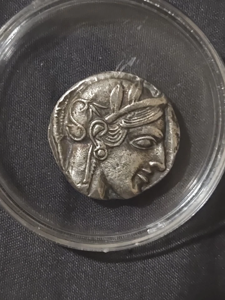 440-404 BC Attica Athens OWL AR Tetradrachm Ancient Greek Coin. - Image 2 of 4