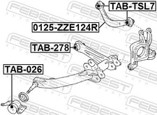 Für FEBEST 0125-ZZE124R REAR CROSS BAR TOYOTA CELICA ZZT23 1999.08-2005.07 EU