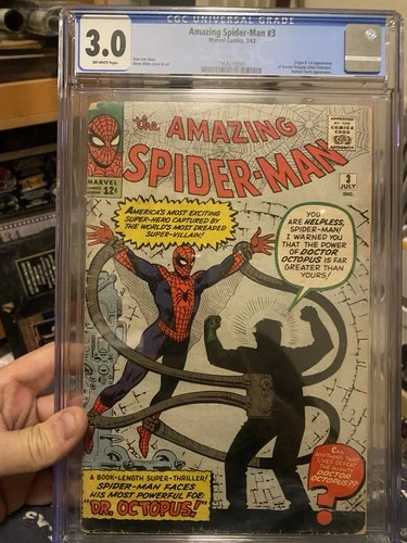 Amazing Spider-Man #3 First Appearance Doc Oc Cgc 3.0 Rare Nice