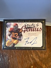 Fred Davis 2008 Upper Deck Masterpieces Stroke of Genius Black Framed Auto RC