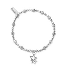 Image of Chlobo Silver Interlocking Star Bracelet
