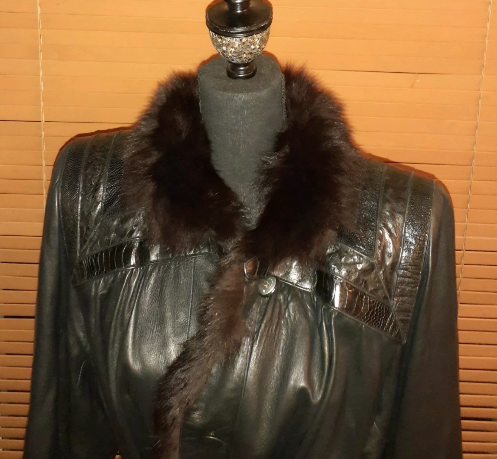 Vintage Authentic HETTABRETZ  Lamb Python Snakesk… - image 2