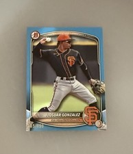 2025 Bowman Draft #BD-182 Josuar Gonzalez Base Skyblue 335/499 BJST