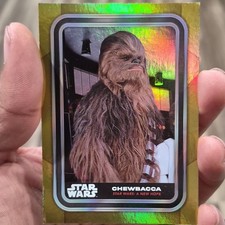 NYCC 2023 Topps Exclusive STAR WARS Chewbacca Gold Refractor Card xx/25 RARE