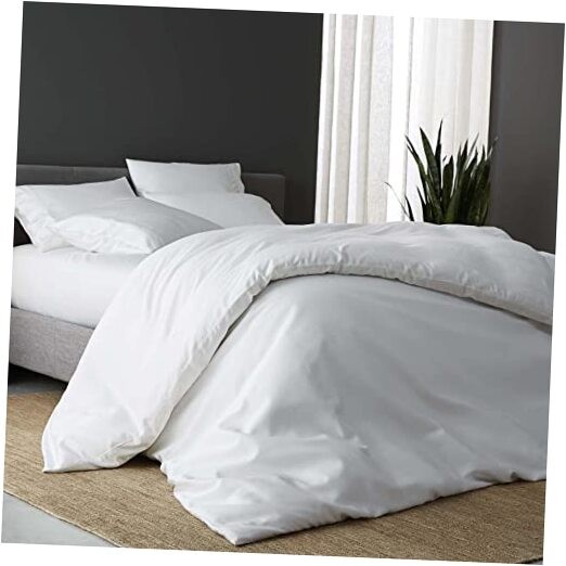 DOZ Bamboo Viscose Duvet Cover Set Full Queen Snow White-image