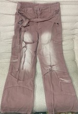 UFO Raver Festival 2000 Pink Parachute Pants, Size M, Vintage 90s Rave JNCO