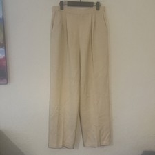 St. John by Marie Gray Santana Knit Pants Womens Size 10 Beige Made in USA