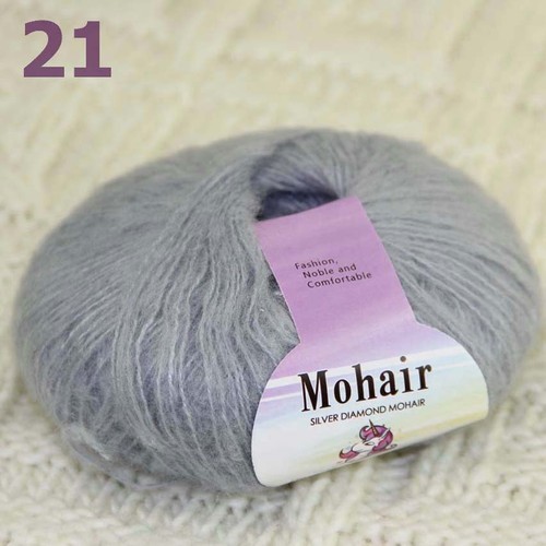 Sale New 8BallsX25g Luxury Soft Mohair Warm Wrap Shawl Hand Knit Crochet Yarn 21 - Picture 23 of 23