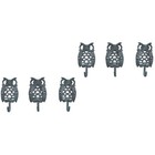 2 Pieces Wall Hooks for Coats Mounted Hat Creative Single Wrought Iron