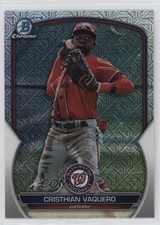 2023 Bowman Chrome Prospects Mega Box Mojo Refractor Cristhian Vaquero 15zu