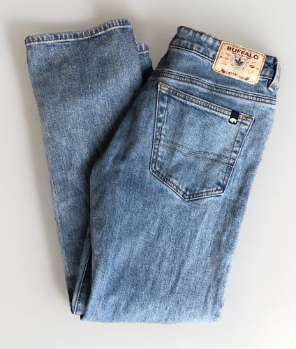 Buffalo David Button Jeans Mens 31x32 Driven Relaxed Straight Leg Stretch - Picture 4 of 12