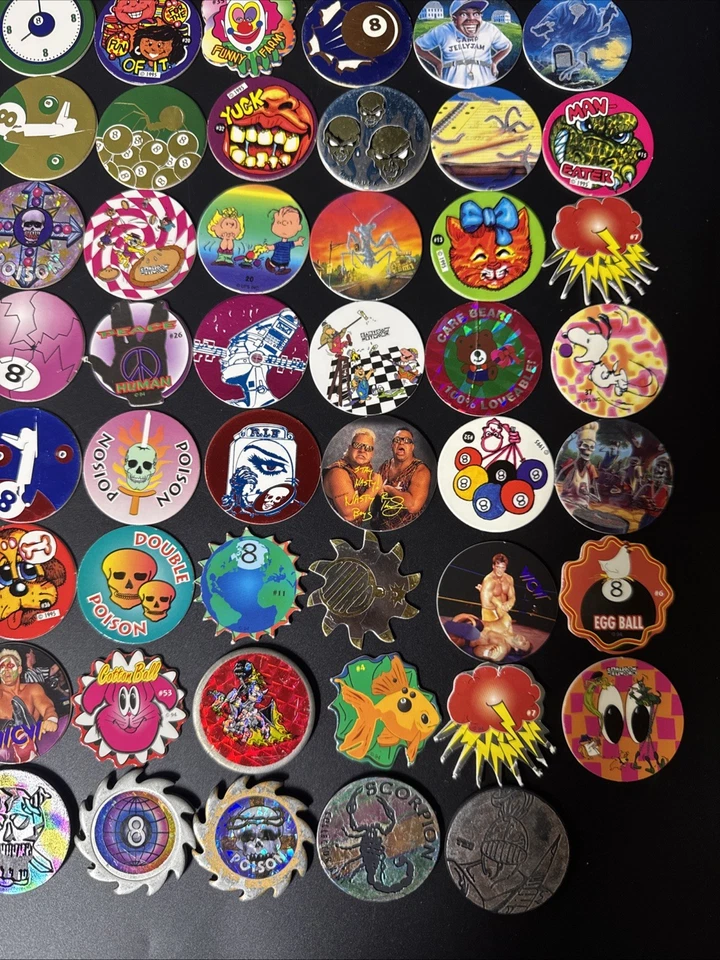 Vintage Pog Slammers Cardboard Various 90s Game/ Lot Of 89 - Image 4 of 4