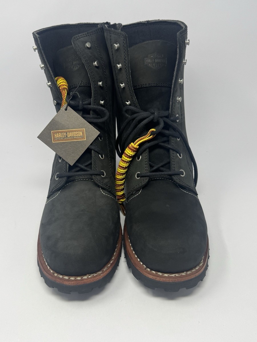 Harley Davidson Black Bentler 7.5” Motorcycle Boots D96268  display picture 2