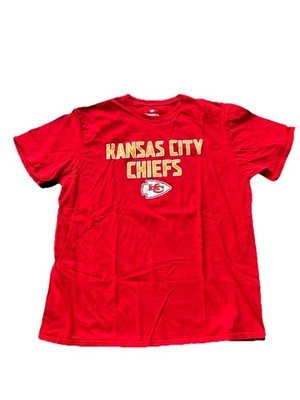 Fanatics Kansas City Chiefs T-Shirt Size XL Red Yellow NFL Team Graphic Tee