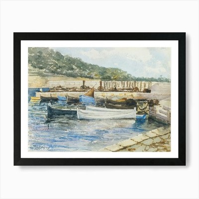 Boote, John Singer Sargent Kunstdruck gerahmtes Wandbild Poster Leinwanddruck Bild