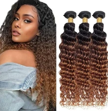 Human Hair Bundles Chocolate Brown Body Wave 26/28/30INCH