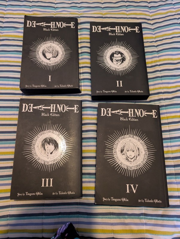 Manga Death Note Black Edition Vol 1-8 Bundle 4 Books English Volumes Deathnote