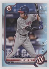 2022 Bowman Draft Sky Blue 52/499 Brenner Cox #BD-196 0u56