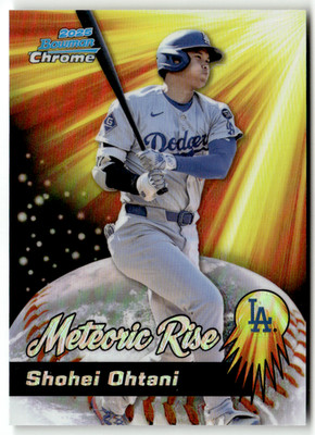 Topps Bowman Chrome MLB 2025 No. MR-12 Shohei Ohtani Meteoric Rise