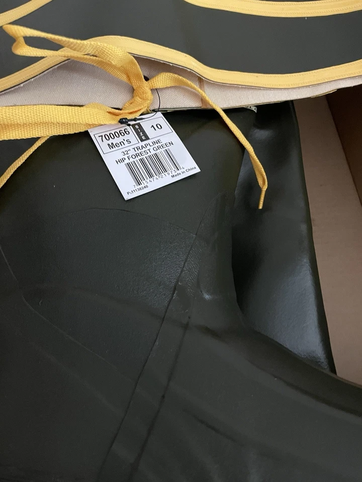 Botas de trabajo LaCrosse Trapline 32" Hip Wader talla 10 verdes nuevas en caja goma impermeable Foto 4 de 4