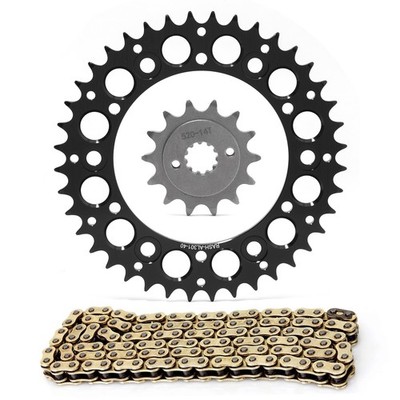 14T 40T CRF250 Sprocket Chain Kit for Honda Dirt Bike 520 Pitch X-Ring Set Black