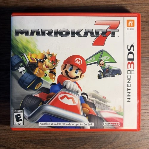 Case and Manual Only NO GAME Mario Kart 7 Nintendo 3DS Authentic