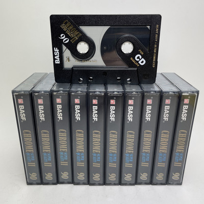   10xBASF Chrome 90 Super Quality II for CD Tape Kassette MC Leerkassette TOP