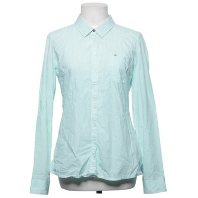 Tommy Hilfiger Denim, Hemd, Größe: M, Grün/Weiß, Baumwolle, Karo, Damen #kT6