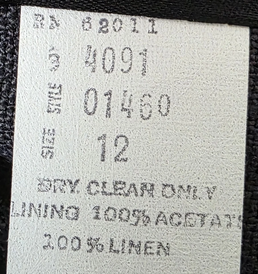 CW Clifford & Wills Womens Blazer Jacket Coat Size 12 Long Sleeve Linen - Image 3 of 4