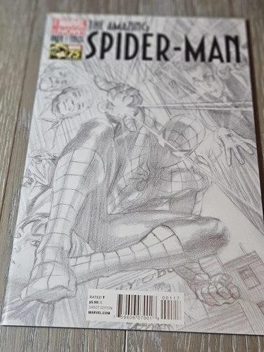 Marvel Comics AMAZING SPIDER-MAN #1 2014 Alex Ross Sketch Variant NM!