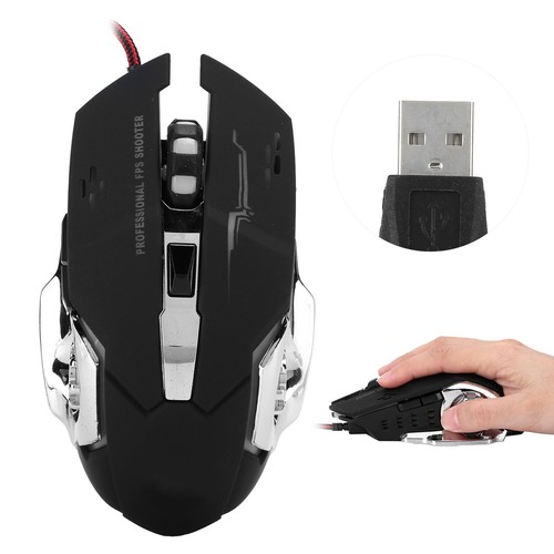 Gaming Mouse Wired Led Luminous 3200 Dpi Universal Computer Ac DE - Bild 8 von 18