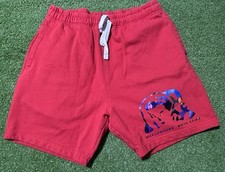 Billionaire Boys Club BBC Spellout Astronauts Shorts Mens Size 2XL Red Cotton