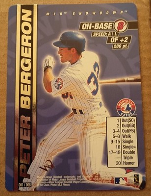 2000 MLB Showdown Peter Bergeron WOTC Wizards Logo Promo #1/8 MULTIPLE BENDS