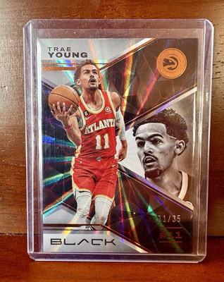2022-23 Panini Black Trae Young Copper 11/35 (JERSEY NUMBER MATCH)