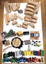 Mixed Lot Wooden Train Set Thomas  Friends, Melissa  Doug Learning Curve 150 