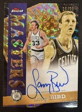2025-26 Topps Finest - Masters Autographs Larry Bird #MA-LB Black Geometric /25