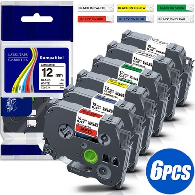 Schriftband Kompatibel für Brother P-Touc TZe-231 12mm 18mm 24mm PT-H107 H100LB