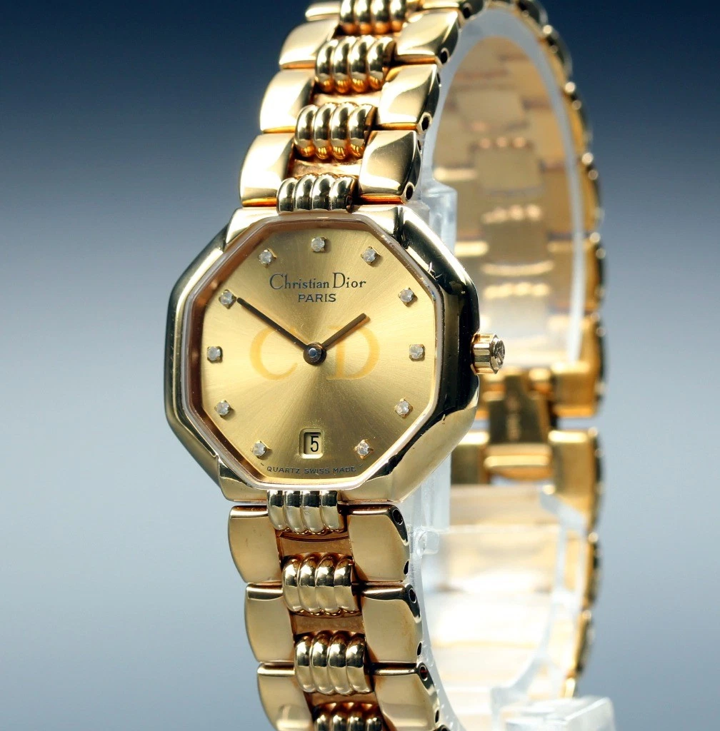 Dior Gold Wristwatches for sale - eBay