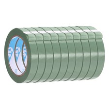 10Pcs 9/16" x 98.4 Yd Poly Bag Sealing Tape, Grey Green