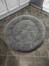 Dog Bed - Extra Large Donut Style - 120cm - XXL - Plush Grey