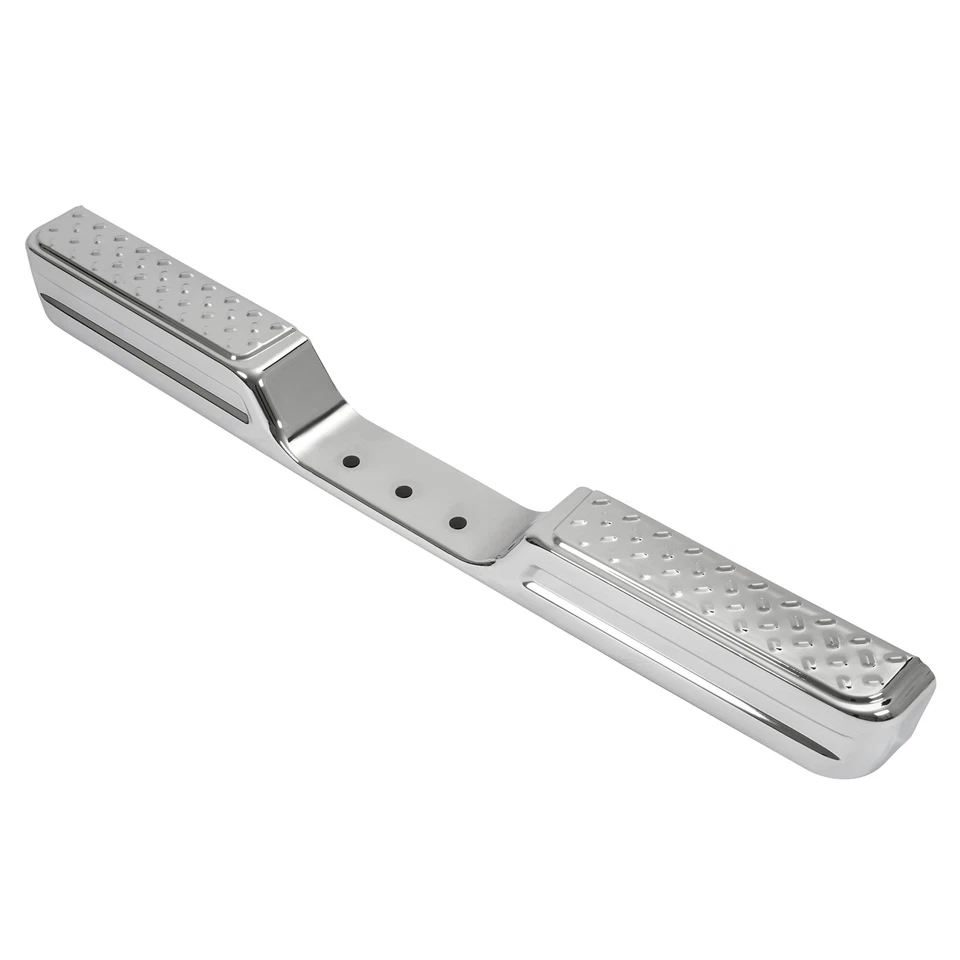 Rear Step Bumper For Toyota Pickup 1984-1988 Chrome Face Bar 1-Piece Step Type Foto 4 de 4