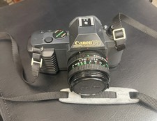 Canon T50 SLR 35mm Film Camera 50mm Lens w/ Original Case Japan