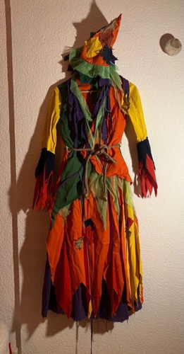 Tolles Kostüm Karneval Fasching Vogelscheuche Hexe Gr 42 Konfetti Modelle 3 tlg