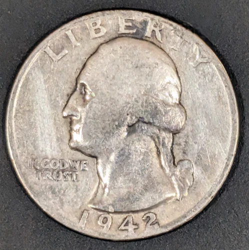 A Silver Washington Quarter from 1942!