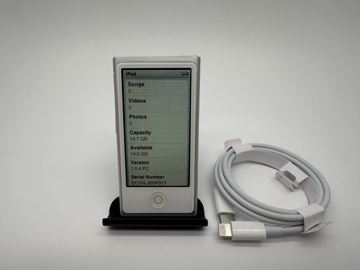 ipod nano 第7世代　A1446 シルバー Apple iPod Nano 7th Generation Silver 16GB A1446 FULLY WORKING | eBay