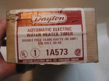 Water Heater Timer, Dayton, Model 1A573, 250V 40AMP 60HZ, 10,000 Watts New