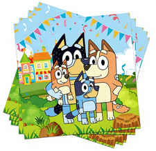 Bluey Napkin Birthday Party Decoration Cartoon Animation Bingo Tissue 20pcs