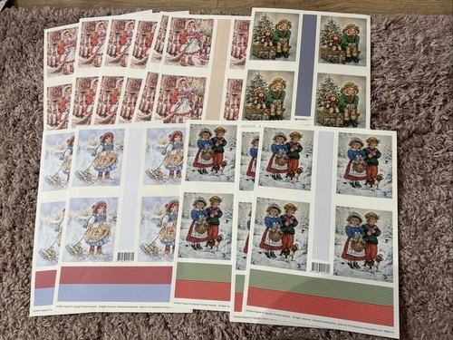 Fogli artigianali topper bordi ecc enorme pacchetto/lotto lavoro fogli pittorici oltre 200 - Foto 19 di 24