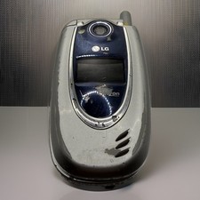 LG VX5200 - Silver and Blue  Verizon  Cellular Flip Phone Not Tested